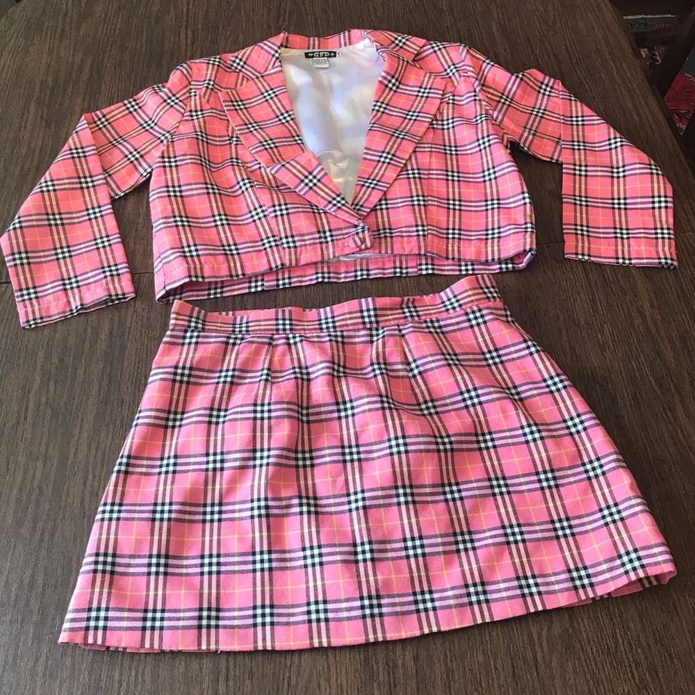 Clueless Pink Tartan Set XXL